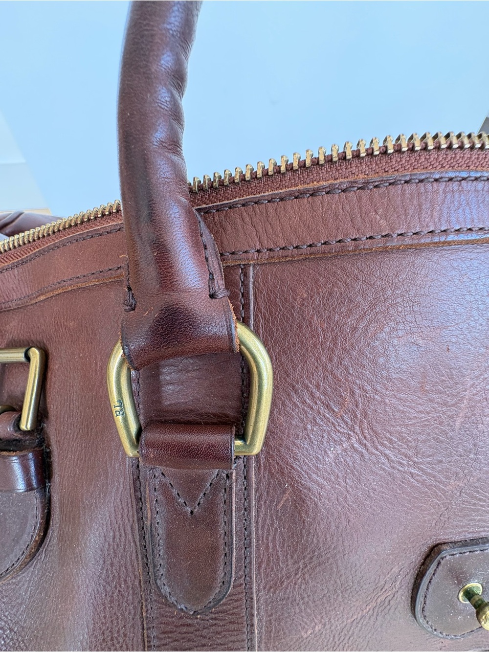 Ralph Lauren Leather Rockport Duffle Bag - Picture 4 of 16